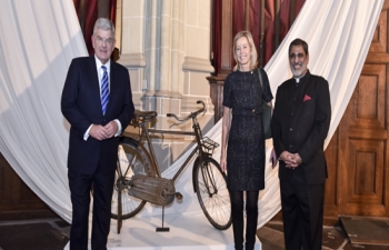 Deputy Prime Minister and Minister for internal Affairs of the Netherlands Kajsa Ollongren attends Republic Day reception hosted by Indian Ambassador Venu Rajamony as Chief Guest