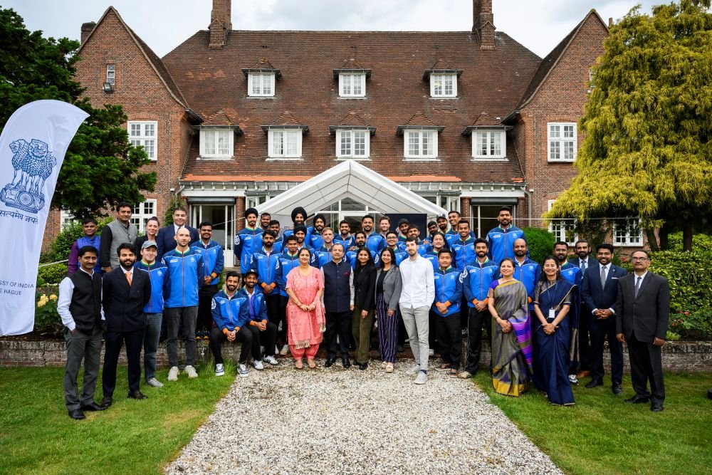 Welcome reception for Indian Sr Women's & Men's Hockey teams at India House