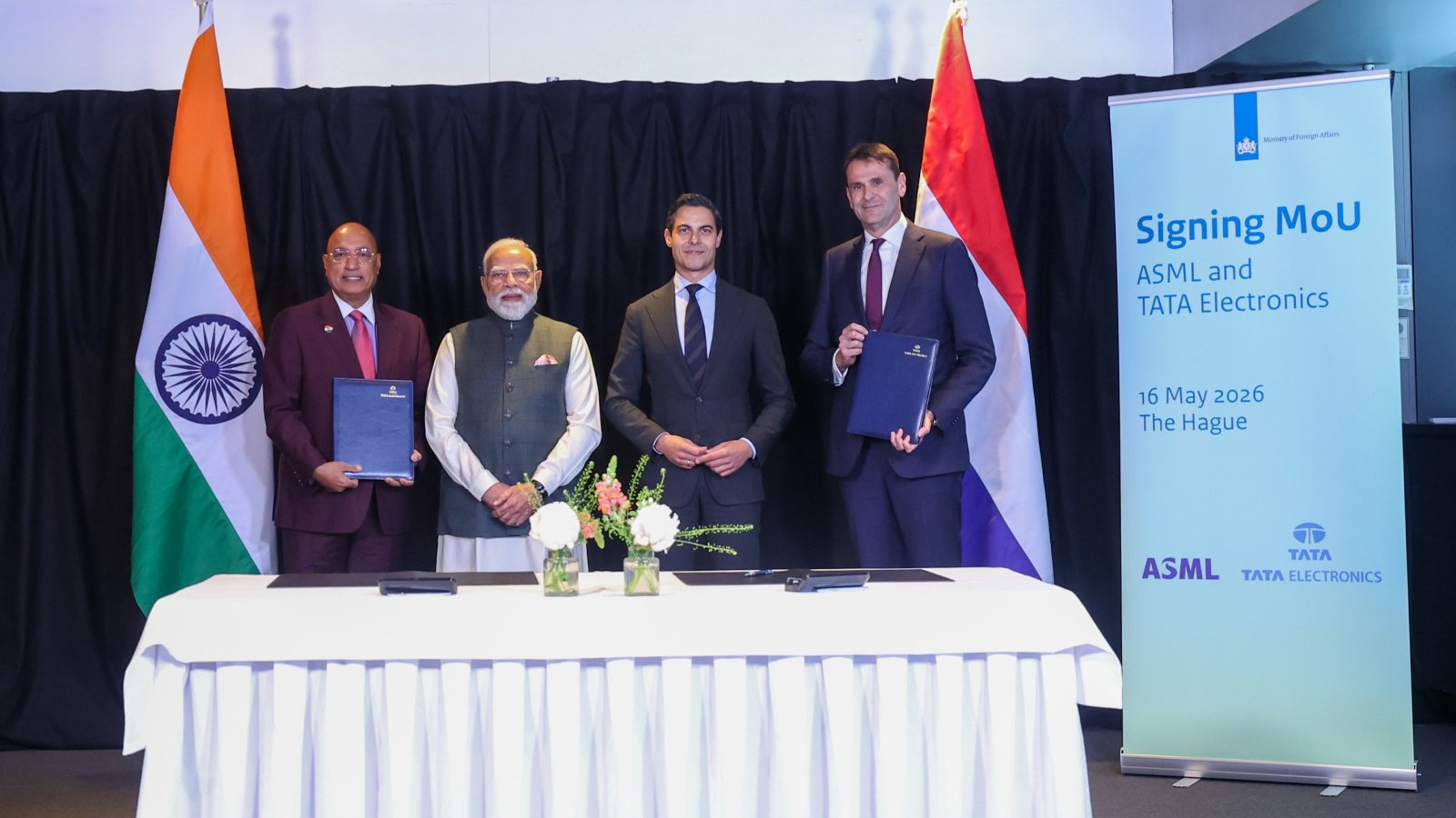 Prime Minister witnesses signing of agreement between ASML and Tata Electronics for Semiconductor manufacturing on 16 May, 2026