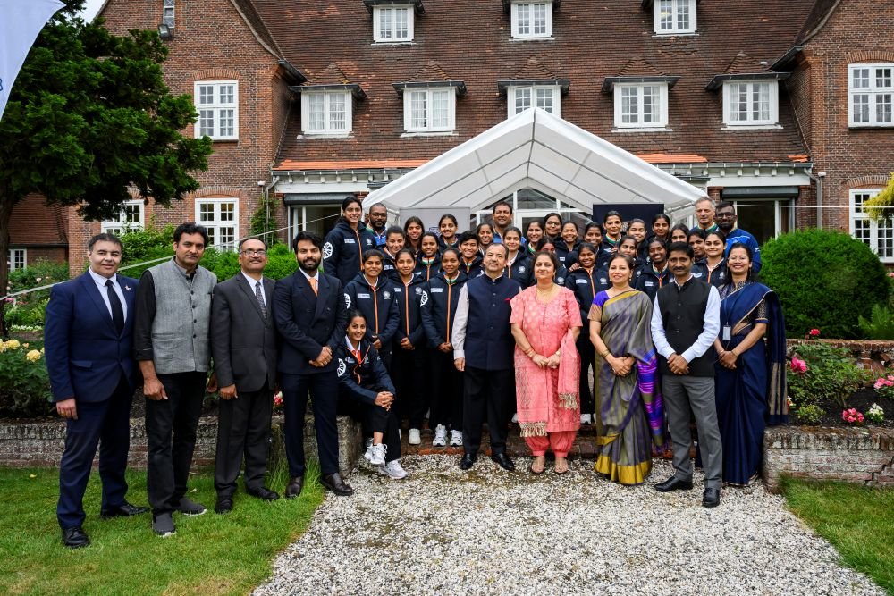 Welcome reception for Indian Sr Women's & Men's Hockey teams at India House