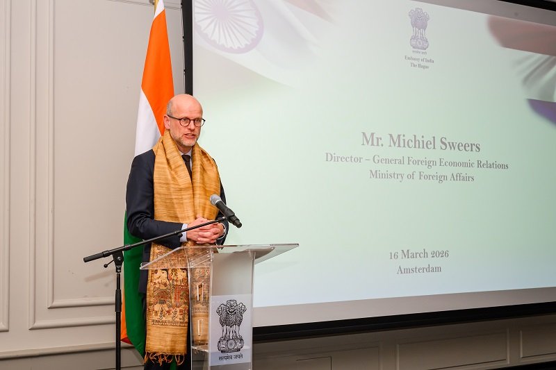 Embassy of India hosted the India–Netherlands Business Seminar on 16 March 2026 at Rosewood Amsterdam, bringing together leaders to explore economic synergies under the theme “Connecting Markets, Creating Value: India-Netherlands Economic Synergies”