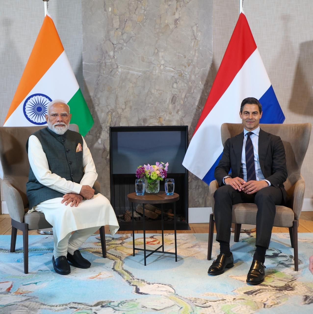 Prime Minister Shri Narendra Modi held official talks with Prime Minister of the Netherlands H.E. Mr. Rob Jetten at the Catshuis on 16 May 2026