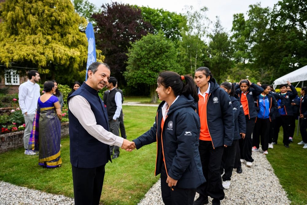 Welcome reception for Indian Sr Women's & Men's Hockey teams at India House