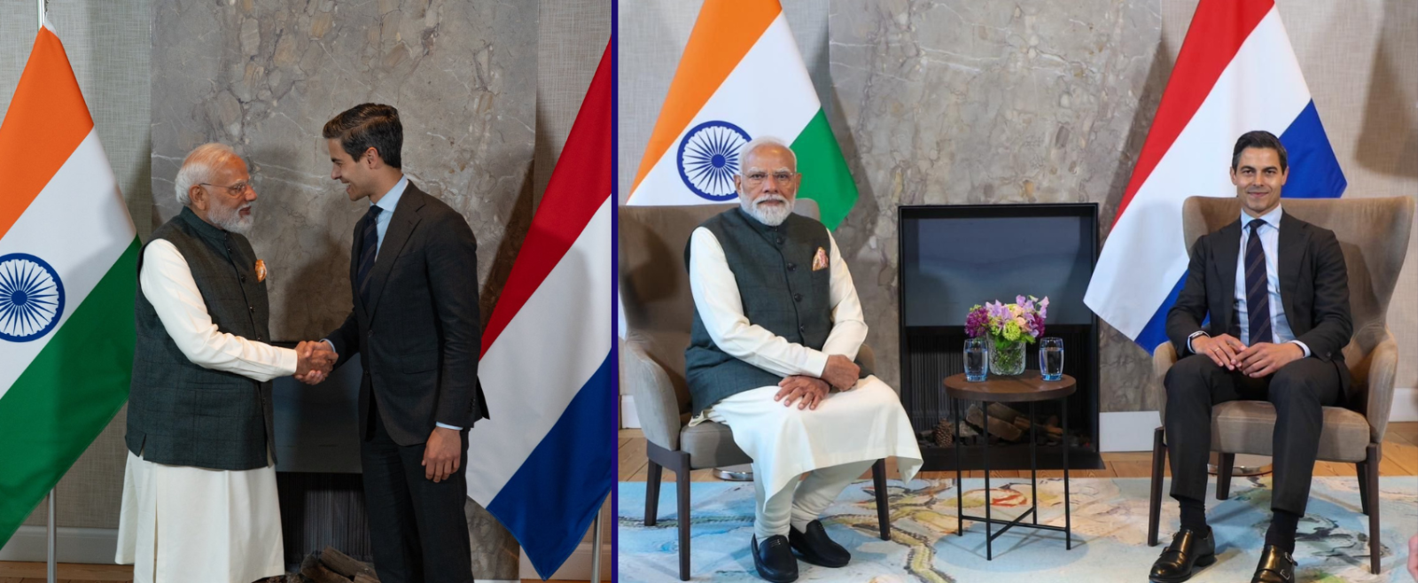 Prime Minister Shri Narendra Modi met H.E. Rob Jetten, Prime Minister of the Netherlands on 16 May, 2026