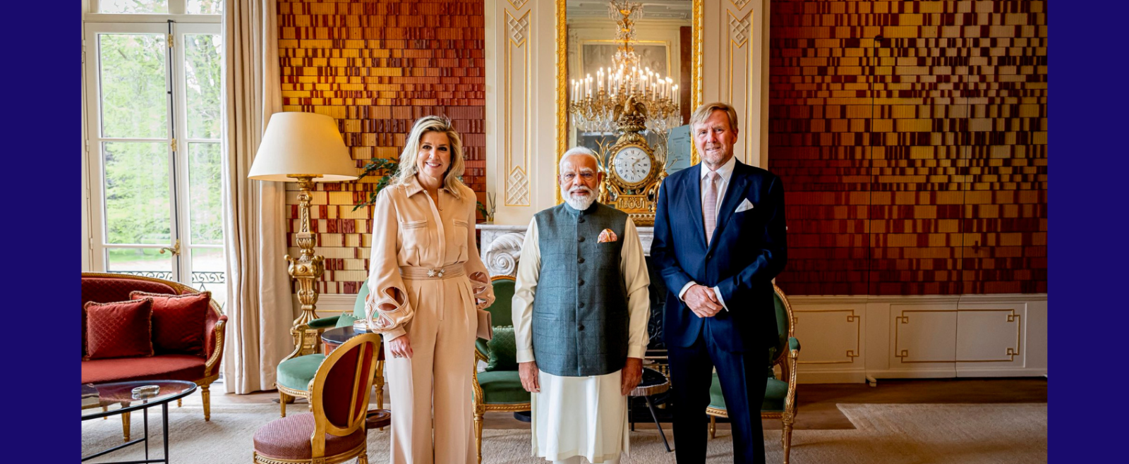 Prime Minister Shri Narendra Modi calls on Their Majesties King Willem-Alexander and Queen Máxima of the Netherlands on 16 May, 2026
