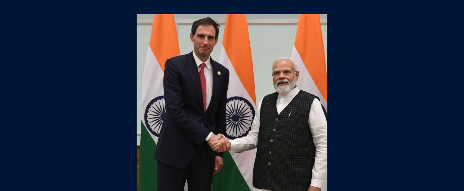 Deputy PM and Foreign Minister of Netherlands Wopke Hoekstra interacting with PM Modi on the sidelines of Raisina Dialogue